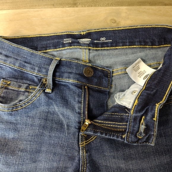 Old Navy skinny medium wash regular fit denim jeans size 00 - Picture 6 of 11